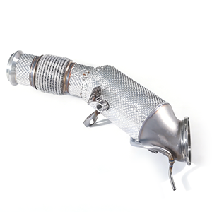 Downpipe <span class=keywords><strong>sport</strong></span> premium <span class=keywords><strong>200</strong></span> <span class=keywords><strong>cellules</strong></span> avec <span class=keywords><strong>catalyseur</strong></span> pour BMW 330E G20 B48 PHEV 2020-2026 en acier inoxydable 304 à haut débit - Product Image 5