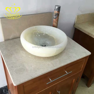 Lavabo de mesa de piedra de Jade Natural moderno versátil para Comedor Cocina baño dormitorio Hotel granja al aire libre uso escolar - Product Image 1