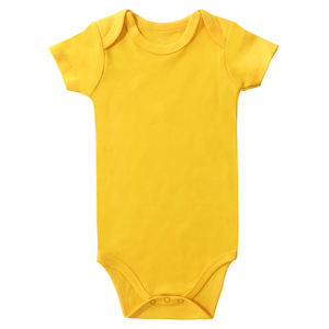 Summer Neutral Baby Clothes Custom Blank Baby Clothes Organic Cotton Short Sleeve Baby <b>Bodysuit</b> - Product Image 6