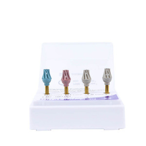 Cabezales de Pulido de Resina Compuesta Dental, Forma de Árbol de 6.3 mm, Caja de 4 Piezas para Taladro de Baja Velocidad - Product Image 1