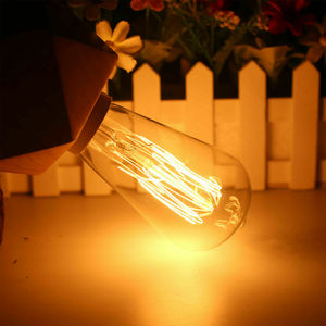 Bombilla <span class=keywords><strong>Edison</strong></span> Industrial Vintage E27 de 40W, Luz de Filamento Blanco Cálido, Lámpara Decorativa - Product Image 6