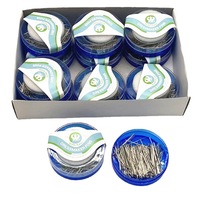 Lot de 200 épingles droites en acier inoxydable pour couture, éco-responsables, 35mm, 30mm, 25mm, accessoires de couture pour tailleur, artisanat et quilting