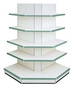 Estantería Metálica para Góndola de Supermercado, Fabricada en China, con Estante Externo de Esquina - Product Image 1