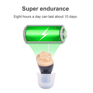 Mini-aide auditive numérique CIC à <span class=keywords><strong>2</strong></span> canaux avec piles A13 remplaçables pour les pertes auditives légères à modérées - Utilisation par les personnes âgées - Product Image 6