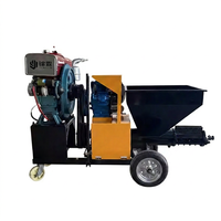 Machine à projeter le mortier à pompe hydraulique certifiée CE, pour le plâtrage des murs extérieurs des bâtiments, unité de pulvérisation de béton durable et économe en main-d'œuvre