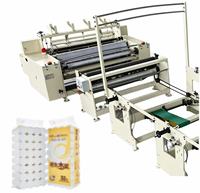 Máquina Rebobinadora y Plegadora de Papel Higiénico Totalmente Automática de 1575 mm, 150-200 m/min, Control PLC con Motor de Bomba para Fábrica de Papel Tisú