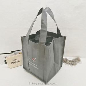 Bolsas de vino no tejidas reutilizables con logotipo personalizado 6 botellas - Product Image 5