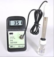 pH-mètre numérique portable Lutron PH-201 - avec ATC, précision de 0,01 pH, comprend des solutions tampon et des piles