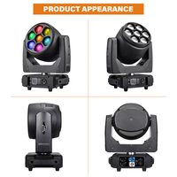 Marslite 7x40w Mini Bee Eye Moving Head Wash CTO Rgbw 4In1LED Cabeza Movil Led Wash Moving Head Projecteur de Scène pour DJ Disco Concert