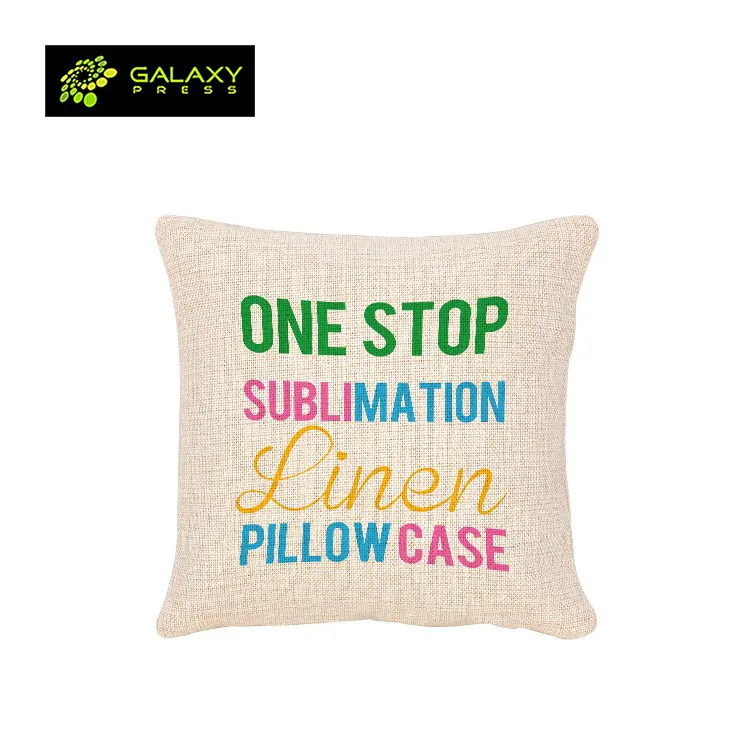 Sublimation Textile Pillow Cover Throw Blanks Linen Pillow Case