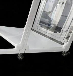 Cage pour chien en plastique avec fermeture à bouton, écologique, intérieur/extérieur, motif solide, pour chien de petite et moyenne taille, parc pour animaux de compagnie en acrylique - Product Image 6