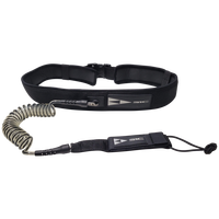 Laisse de surf en spirale pour wing foil, hydrofoil et SUP, avec ceinture de taille à dégagement rapide
