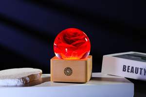 Honor of โคมไฟตั้งโต๊ะคริสตัลสำหรับห้อง<span class=keywords><strong>อ่าน</strong></span>หนังสือข้างเตียง<span class=keywords><strong>ฐาน</strong></span>ไม้โคมไฟคริสตัล LED 3D กลางคืนโคมไฟตั้งโต๊ะ<span class=keywords><strong>ฐาน</strong></span>ไม้ - Product Image 5