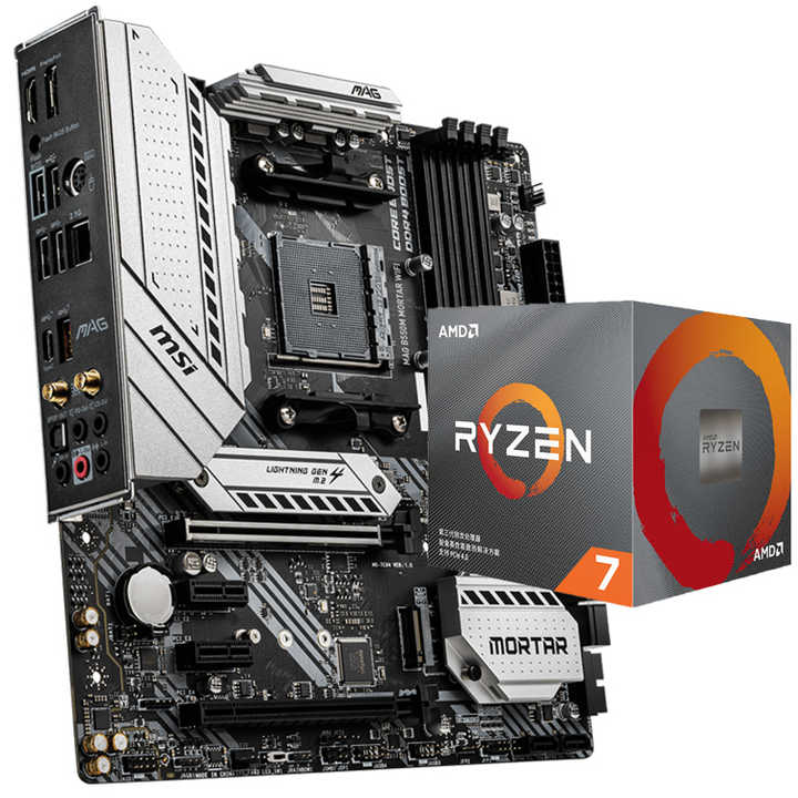CPU Ryzen9 3900X 32GB MSI B550M MOTAR WIFI MSI MAG B550M Mortar MAX WiFi Gaming Motherboard (AMD AM4