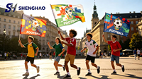 Drapeaux personnalisés double face |   Bannières d'entreprise, drapeaux de société, drapeaux de team building en plein air, fanions pour rencontres sportives scolaires