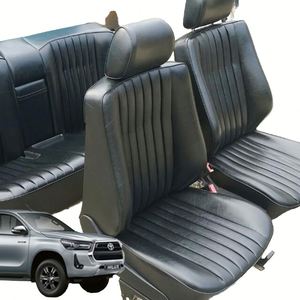 ผ้าคลุมเบาะหน้ารถยนต์หนังกันน้ำสำหรับ Auris Land Cruiser 100 Avensis C-HR ระบายอากาศได้ทุกฤดู ชุดเต็ม - Product Image 4