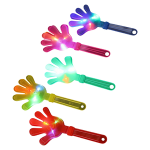 ขายส่งราคาถูก ที่ตบมือเชียร์ฟุตบอลแบบกำหนดเอง ที่ตบมือพลาสติกพร้อมไฟ LED - Product Image 1