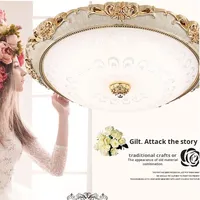 Plafonnier LED moderne et simple avec couvercle en verre, télécommande pour chambre à coucher, salon, balcon, couloir