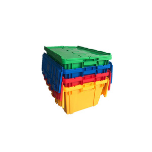Moving Bins Plastic Crate for Toys Stackable and Nestable Storage Square Plastic Box Crates