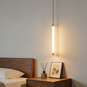 Lustre long réglable en hauteur pour chevet, éclairage <span class=keywords><strong>LED</strong></span> moderne et simple pour chambre et <span class=keywords><strong>salon</strong></span>, sensation haut de gamme - Product Image 3