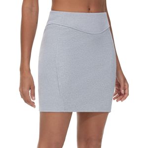 Jupe de sport taille haute pour femme FOXA, mini-jupe crayon en coton et élasthanne tricoté, confortable pour l'entraînement et la détente - Product Image 3