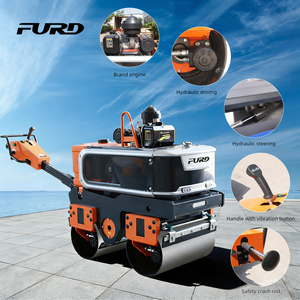 <span class=keywords><strong>Mini</strong></span>-compacte, certifiée CE EPA, à prix compétitif, rouleau compresseur routier manuel vibrant, mécanique hydraulique, pour asphalte et béton, à entraînement intégral, 800 kg 0,8 tonne, autoportée - Product Image 1