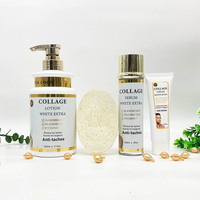 Coffret Soins Naturels Gluta Collagène Anti-Taches, Anti-Rides Hydratant Peau Plus Douce Lisse, Anti-Cernes Femmes