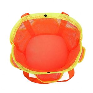 Bolsa de playa de verano para niños, bolsa de malla para almacenamiento, bolsa portátil para natación y playa, bolsa organizadora de vacaciones en la playa con múltiples bolsillos - Product Image 3