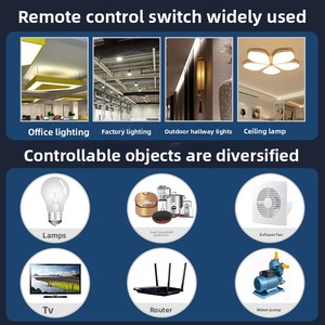 220V thông minh điều khiển từ xa dẫn chiếu sáng cung cấp điện chuyển đổi Đường dài không dây 10A max đa kênh chuyển đổi phổ quát - Product Image 6