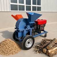 Máquina Trituradora de Madera para Sustrato de Hongos y Cultivo en Bolsas, 1.5-5 T/H, Producción de 3-30mm, para Procesamiento de Aserrín