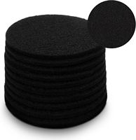 Filtres à charbon de bois pour poubelle à compost de cuisine, filtre à disque en carbone actif de remplacement pour seau à compost de comptoir