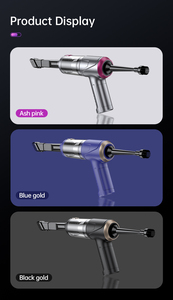 Aspiradora Inalámbrica para Auto de Alta Calidad, con Botón de Encendido, Malla de Acero, Portátil, Recargable, 12000 PA de Succión, Depósito de Polvo de 160ML, 5 Boquillas - Product Image 6