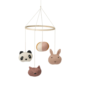 Juguetes Montessori para Bebés, Juguetes de Madera Natural, Clásico Móvil de Madera con Diseño de Rosa, Dinosaurio, Observación de Estrellas y Luna - Product Image 4