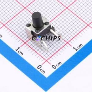 SMG-01Z-H080A1 Tactile Switch Bent Lead Through Hole-4P,7.5x7mm Switch Single Pole Single Throw Round Button 2.5N 7.5mm - Product Image 1