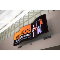 Mur vidéo numérique LED flexible en forme de cylindre pour intérieur, écran publicitaire LED incurvé personnalisé P1.8, colonne ronde, affichage LED