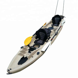 Kayak Doble de Pesca de Plástico para 3 Personas, Longitud de 3.1-4m, Peso de 33KG - Product Image 1