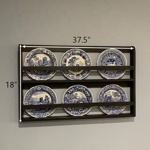Ferme bois <span class=keywords><strong>mural</strong></span> suspendu plaque étagère affichage plaque murale support pour cuisine stockage décor - Product Image 3