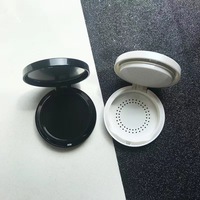 Poudre compacte ronde magnétique à 2 couches avec miroir, couleur blanche, 50mm 10g