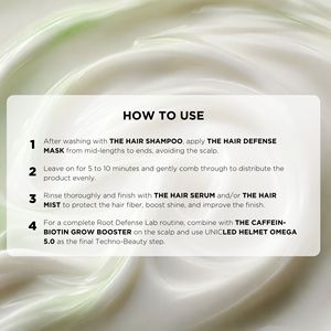 THE HAIR DEFENSE MASK มาส์กบำรุงผม 360 องศา ซ่อมแซมและป้องกันผมร่วง สำหรับทุกสภาพเส้นผม x4 บำรุงซ่อมแซมเส้นผมอย่างเข้มข้น - Product Image 6
