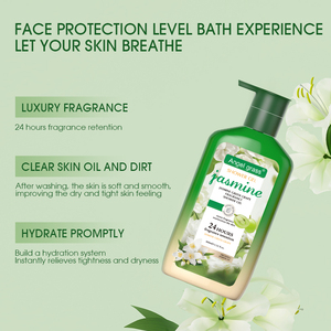 Gel Douche Bio <span class=keywords><strong>Angel</strong></span> Grass à l'Essence de Plantes (Particules Vertes) 500ml pour Peaux Normales Certifié ISO22716 - Product Image 3