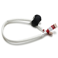 Cable de Pantalla JST XH de 2,5 mm y 8 Pines con Núcleo de Ferrita, Funda Trenzada de 450 mm, Arnés de Cables Personalizado UL1569 para Pantalla LCD LED