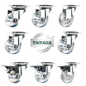 Roda resistente e transparente para bagagem, móvel giratório de <span class=keywords><strong>2</strong></span> polegadas com roda resistente e haste 50mm pu - Product Image 1