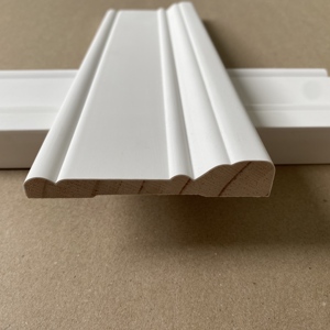 Primed ngón tay-doanh radiata thông ghế gỗ rails-5/8 "* 3 1/2" * 16 'glass & Sash hạt - Product Image 4