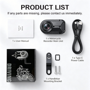 <span class=keywords><strong>Cam</strong></span>éra de tableau de bord pour moto 2K, WiFi, étanche IP66, mini enregistreur vidéo pour moto, ATV, UTV, scooter, enregistrement en boucle - Product Image 6