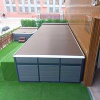 Elektrische Einziehbare Poolabdeckung Automatisches Motorisiertes System für Eingelassene Schwimmbecken