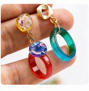 Kit de Resina UV para Manualidades, Resina Epoxi Transparente de Curado Rápido, Moldes de Silicona para Joyería, Colgantes, Pendientes, Llaveros, Lámina Brillante, Modelado - Product Image 4