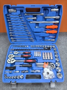Kit de herramientas de reparación de automóviles, llave con logotipo personalizado de fábrica, juego de herramientas con zócalo CRV mate de 82/61/108 piezas - Product Image 6