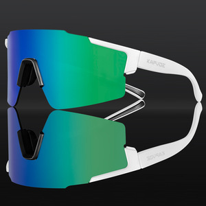 Lunettes de cyclisme Kapvoe à monture complète, verres en polycarbonate, protection UV, anti-buée, pour sports de plein air, hommes - Product Image 4