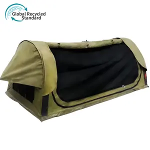 Tenda da campeggio gonfiabile su misura tenda da campeggio impermeabile a letto singolo tenda Tunnel per escursioni con zaino in spalla