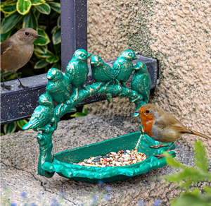 Cast Iron <strong>Wall</strong> Mounted <strong>Bird</strong> <strong>Feeder</strong> Cute <strong>Bird</strong> Decor Small Water Bath <strong>Wall</strong> Hanging Fence <strong>Mount</strong> <strong>Bird</strong> Bath <strong>Feeder</strong> - Product Image 2